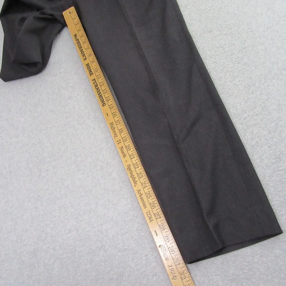 Wilke Rodriguez Mens Dress Pants 34 x 31 Dark Gray Wool Blend Flat‎ Front